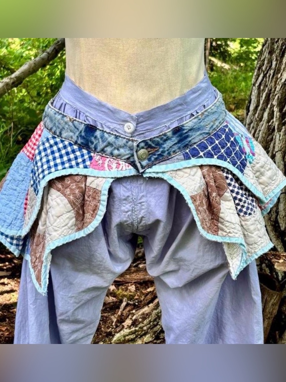 Handmade quilt belt bag